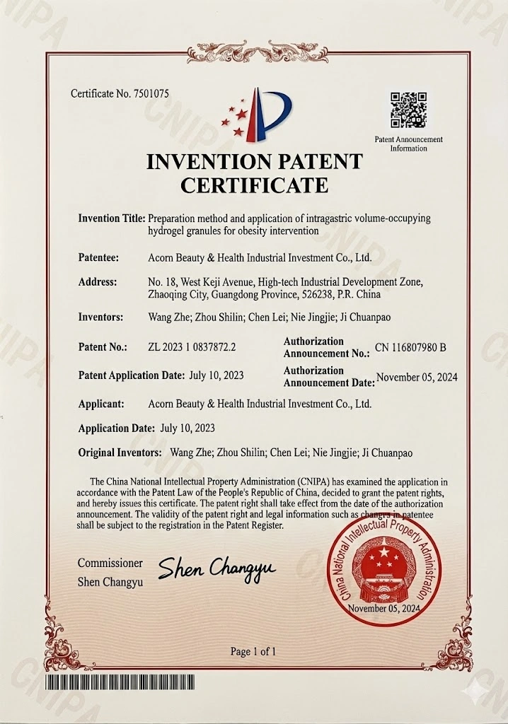 Patent Certificate